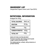 Green Tripe Powder 100g - SunnyBites